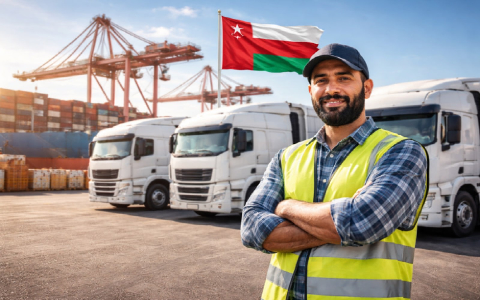 راهنمای کامل استخدام راننده تریلی در عمان 2026 | حقوق تا ۱۵۰۰ ریال، بیمه و اسکان رایگان