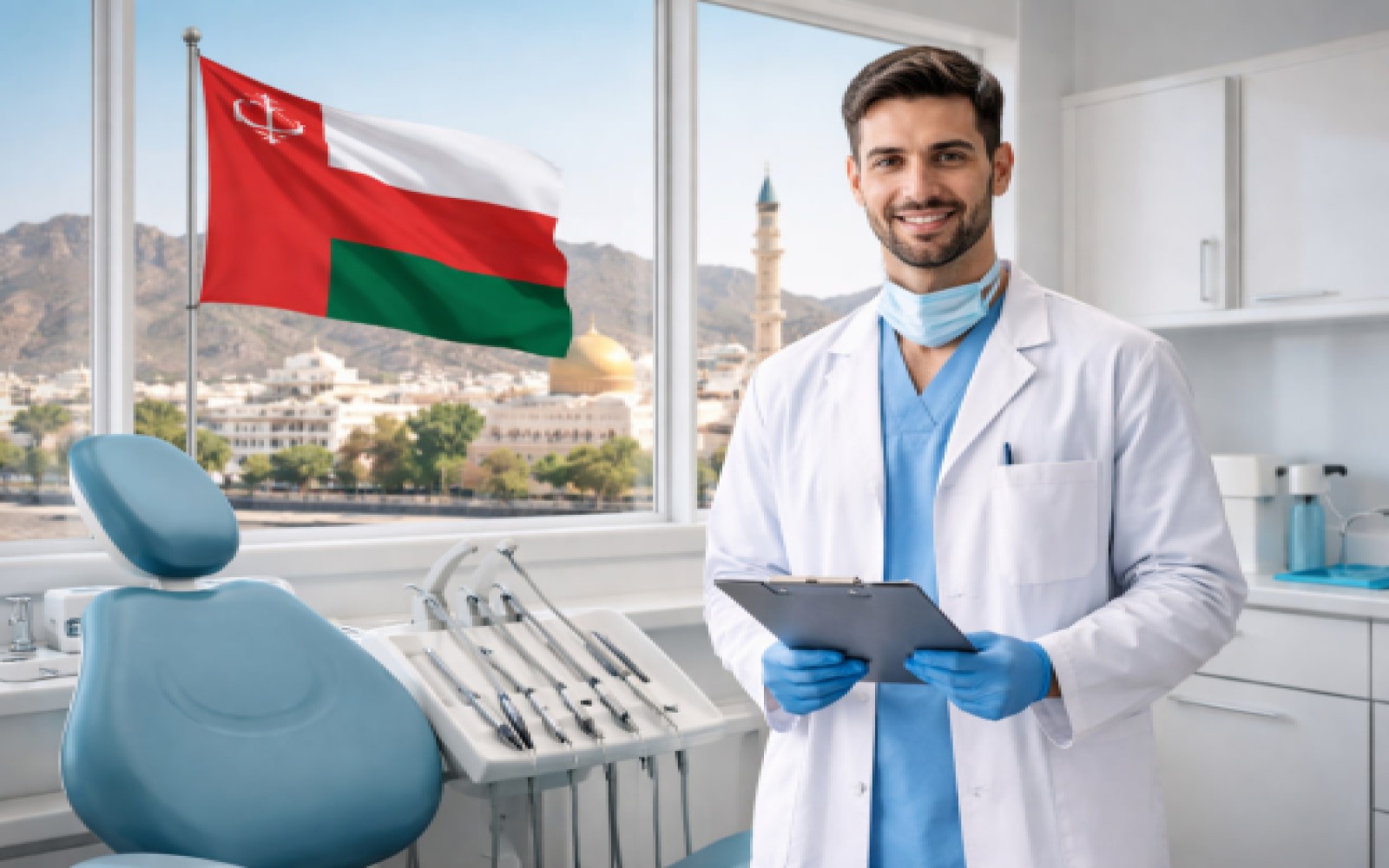 راهمای کامل مهاجرت دندانپزشکان به عمان 2026 | حقوق، شرایط، آزمون OMSB و مراحل دریافت جاب‌آفر