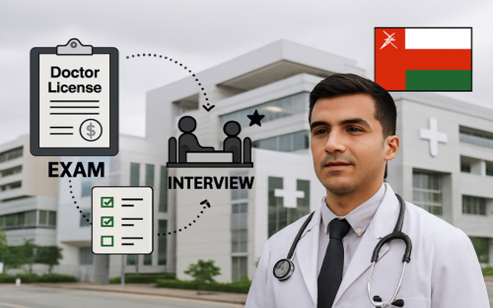 استخدام پزشک عمومی در عمان 2025 (حقوق مناسب، بیمه، مسکن)