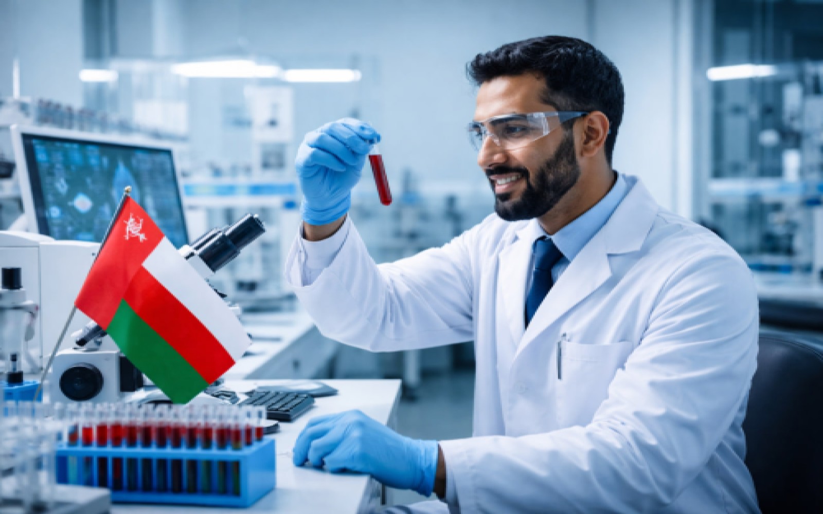 استخدام کارشناس علوم آزمایشگاهی در عمان 2026 | مراحل دیتافلو، آزمون پرومتریک و ویزا
