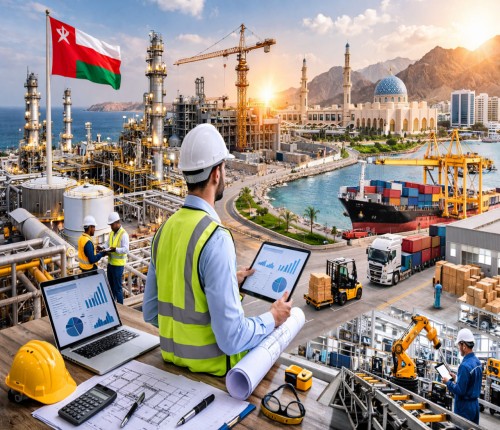 استخدام مهندس صنایع در عمان 2026 | حقوق تا ۷۰۰۰ ریال، ویزا و چشم‌انداز ۲۰۴۰ و استراتژی صنعتی و راهنمای کامل جاب‌آفر